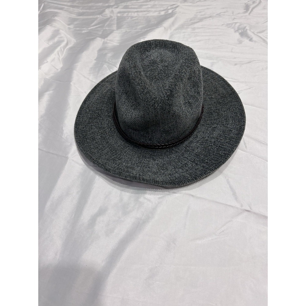 OLIVE & PIQUE WOMEN'S GRAY  FEDORA / ADJUSTABLE / SUPER NICE CLEAN CONDITION